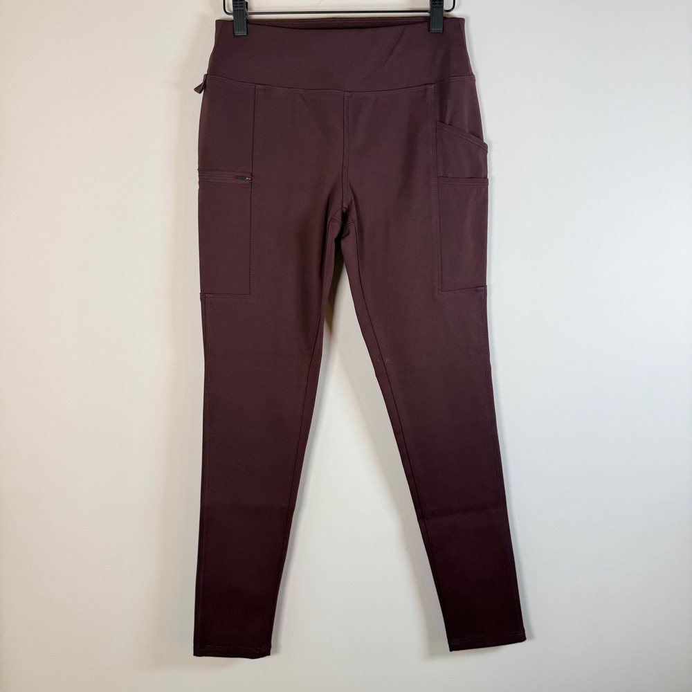 NEW Carhartt Force Fitted Utility Full Length Leggings XL Pull On Burgundy NWT